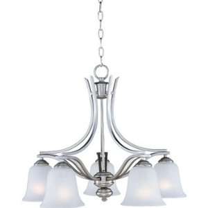  Madera Collection 5 Light 25 Satin Silver Chandelier with 