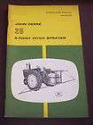 JOHN DEERE 25, 3 PT HITCH SPRAYER, OPERATORS MANUAL