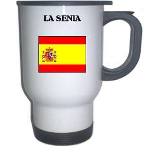  Spain (Espana)   LA SENIA White Stainless Steel Mug 