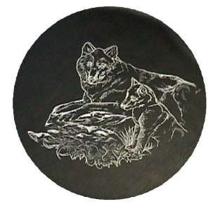  Wolf Outline Spare Tire Covers: Sports & Outdoors