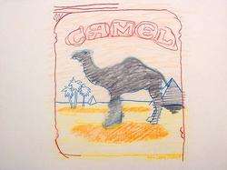 LARRY RIVERS Signed 1978 Original Color Stencil Drawing Stencilpack 