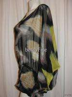 BFS04~KAELYN MAX II Mustard Gray Brown Black Kimono Sleeve Blouse Top 