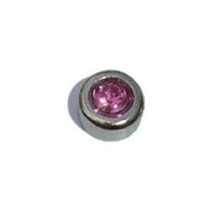   : October Round Birthstone Floating Charm for Heart Lockets: Jewelry