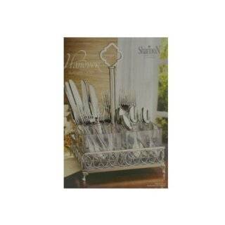  Shabby Cottage Chic Wire Cutlery Silverware Caddy: Home 