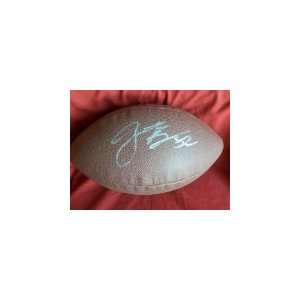  Jon Beason Autographed NFL Wilson Composite Football 