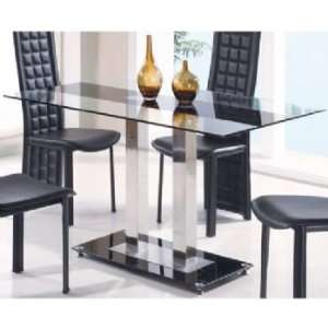 Jord Glass & Metal Dining Table   Available In 2 Color:  