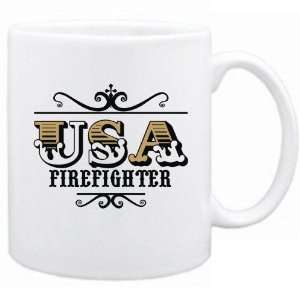 New  Usa Firefighter   Old Style  Mug Occupations 