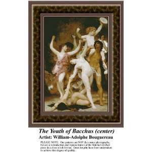 The Youth of Bacchus (center), Counted Cross Stitch Patterns PDF 