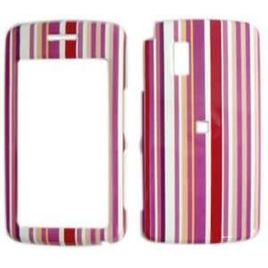 LG VU cu920 Pink/Orange Stripes Hard Case/Cover/Faceplate 