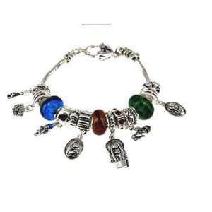  Keep the FAITH Pandora Style Charm Bracelet: Jewelry