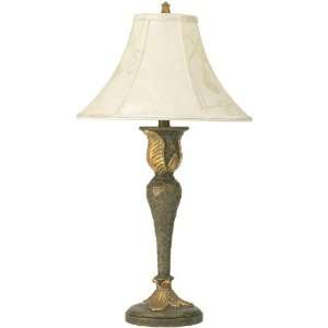  Leafs  Buffet Lamp with Rope & Tassel Pattern Shade