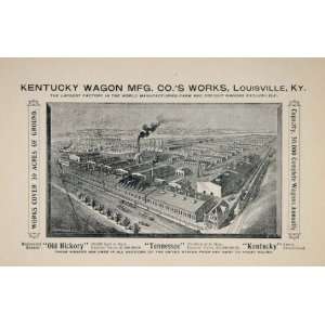  1897 Ad Kentucky Wagon Works Louisville Birds Eye View 