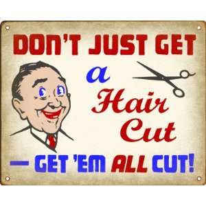  Classic Hair Cut Joke Retro Sign / Wall Plaque: Home 