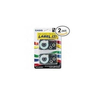  Casio XR 9X2S 9mm Labelling Tape (Black on Clear, Double 