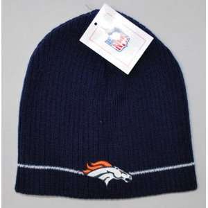   : Denver Broncos Knit Beanie Hat, 2 Tone Knit Hat: Sports & Outdoors