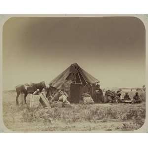  Central Asia,Kyrgyz,traveling,kibitka,yurt,camel,c1865 