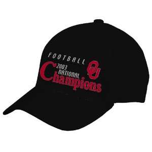  Oklahoma Sooners 2003 National Champions Black Hat Sports 