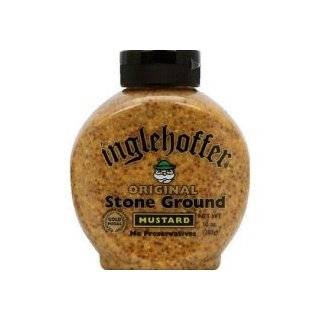 Inglehoffer Stone Ground Mustard, 10 Ounce Squeezable Bottles (Pack of 
