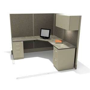    6x6 Electrified Office Cubicle Cluster Workstation