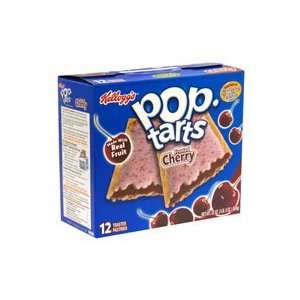 Kelloggs Pop Tarts Toaster Pastries, Frosted, Cherry, 22 oz, (pack of 