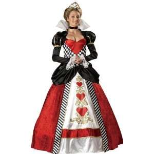  Queen of Hearts Slite Adult Costume Gown Size X large 