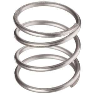 Compression Spring, 302 Stainless Steel, Inch, 0.975 OD, 0.074 Wire 