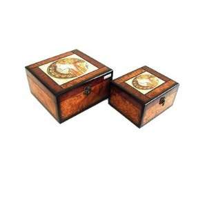   Box with Greek Queen Design (Set of 2) 