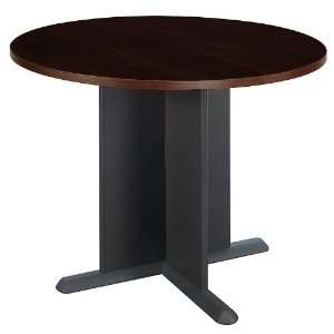   Series C Round Conference Table Color   Natural Cherry