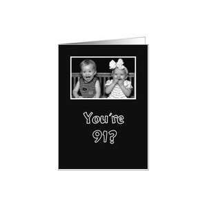   little girl and boy laughing funny black and white Card: Toys & Games