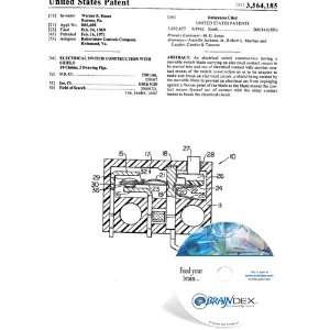  NEW Patent CD for ELECTRICAL SWITCH CONSTRUCTION WITH 