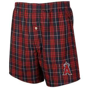  Los Angeles Angels of Anaheim Navy Blue Plaid Event Boxer 