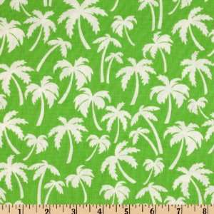   Michael Miller Resort Palm Green Fabric By The Yard Arts, Crafts