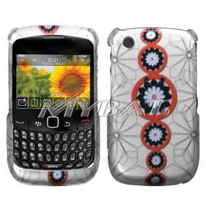  BLACKBERRY 8520 Line Flower 2D Silver Phone Protector 