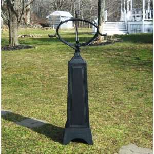  Tower Armillary Sundial 58 Tall Iron Antiqued Black 