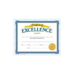  Excellence Award Certificates Case Pack 4 