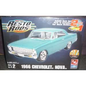  AMT 1966 Chevy Nova Resto Rods 2 in 1: Toys & Games