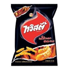 Twisty Hot Sausage Grill / Spices 78g Crisps Chips NEW Sealed Made in 
