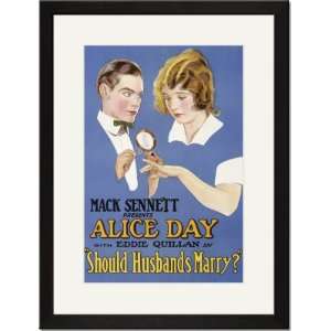   Framed/Matted Print 17x23, Should Husbands Marry?