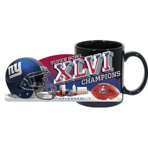 New York Giants Superbowl Super Bowl XLVI 46 Champions Black Ceramic 