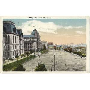   Vintage Postcard Champ de Mars Montreal Quebec Canada 
