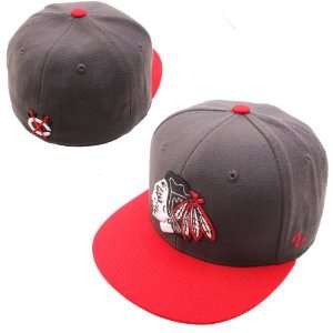  Zephyr Chicago Blackhawks Confederate Gray Popsicle Fitted Hat 