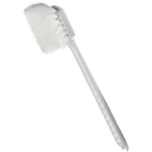   73N 20 Inch White Nylon Utility Brush with Long Handle, (Pack of 12