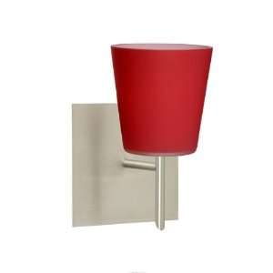  Canto One Light Wall Sconce Finish: Satin Nickel, Glass 