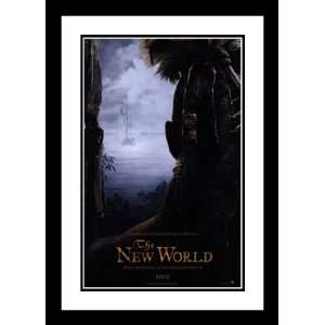 com The New World 32x45 Framed and Double Matted Movie Poster   Style 