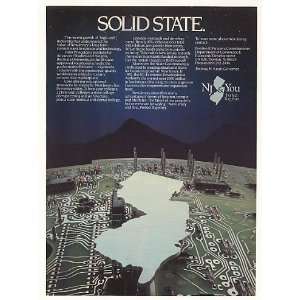  1983 New Jersey Solid State High Tech Economic Print Ad 