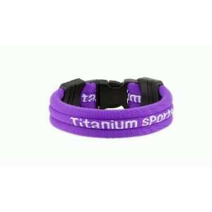 Ionic Titanium Sports Bracelet   Purple 