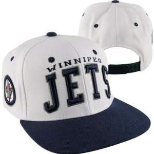  Winnipeg Jets Super Star White/Navy Snapback Hat Sports 