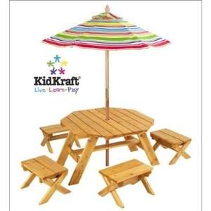  Octagon Kids Picnic Table by KidKraft: Home & Kitchen