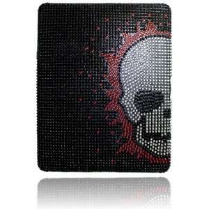   BLACK WITH SILVER SKULL CASE FOR iPAD Cell Phones & Accessories
