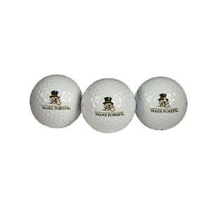  Wake Forest Demon Deacons NCAA Logo Golf Balls   Sleeve of 